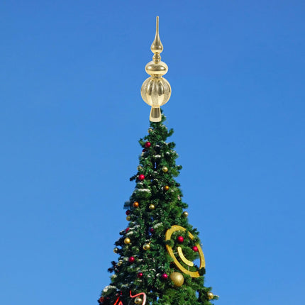 Amosfun Christmas Decorations Christmas Ornament Christmas Tree Decoration Spherical Treetop Decor top hat Party Supplies Decorate Christmas utenciles Gourd Plastic