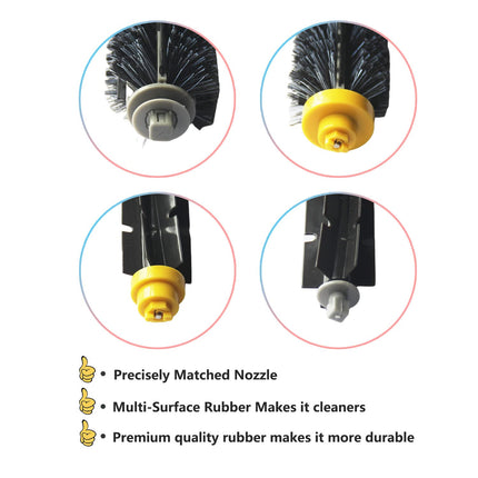 Accessory Kit Bristle Beater & Side Brushes & Aero Vac Filters Compatible With Irobot Roomba 600 Series 585 595 614 618 620 630 650 660 680 685 690 692 694 695 Vacuum Parts