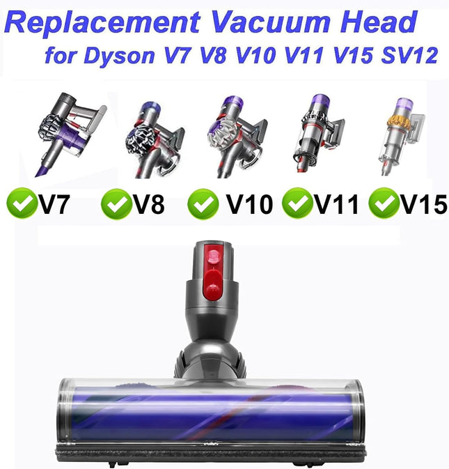 Direct Drive Brush Head Quickrelease Motorhead Cleaner Head For Dyson V7 V8 V10 V11 V15 Sv12 Vacuum Cleaner