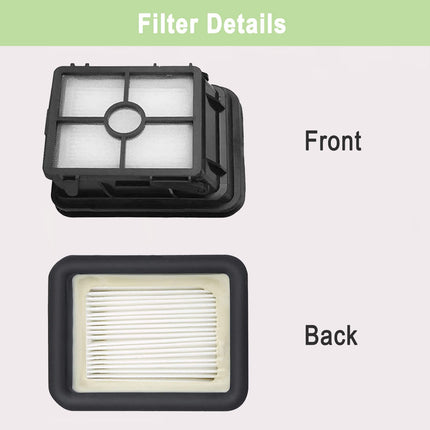 8 Pack Parts For Bissell Crosswave Pet Pro 2306A & Crosswave 1785 Series Vacuum Cleaner, 4 Pack 2460 Brush Rolls, 4 Pack 1866 Filters, Compare To Part 1613568&1613568, 1608684