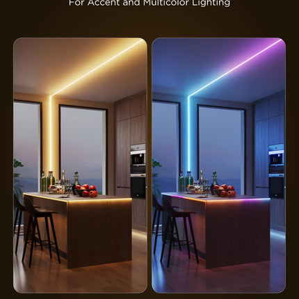 Govee COB LED Strip Light Pro, LED Lights for Bedroom Compatible with Alexa, Google Assistant and Matter, RGBICW Light with Warm White, Smart Strip Light, Christmas Lights, Color Changing, 9.8ft