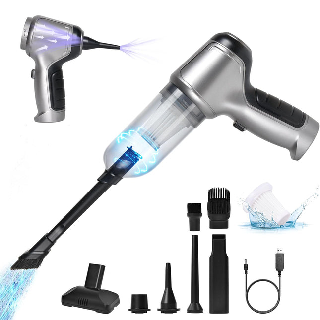 Mini Portable Vacuum Cleaner,15000Pa High Power Wireless Handheld Vacuum 3 In 1 Multifunctional Cordless Vacuum With Brushless Motor Rechargeable For Car Detailing,Office,Home