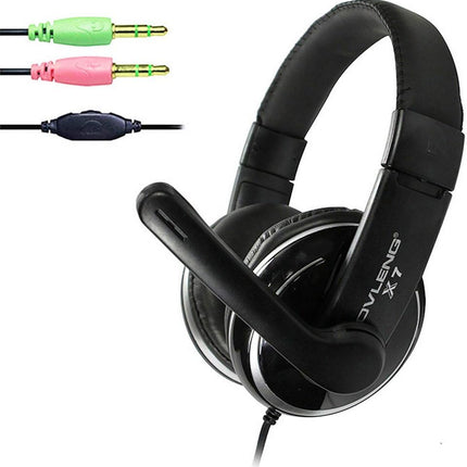 3.5mm Stereo HiFi Music Gaming Headset Headphone with Microphone for PC Computer