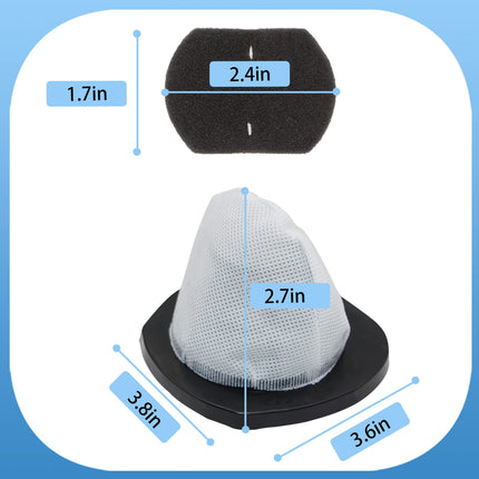 4 Pack 2030 Vacuum Filters And 4 Pack Foam Filter For Bissell Vacuum Cleaner Models 2030, 2030L, 20303, 20306, 20307, 20309, 2030H, 2030V, 2030X, 2030Z