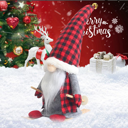 Christmas Tree Topper,Gnome Christmas Decoration,Buffalo Plaid Tree Topper,Festive Gnome Christmas Decorations - Unique Gnome Tree Topper…