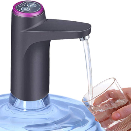 Cozy BlueWater Dispenser, Portable Water Bottle Pump for Universal 3, 4 and 5 Gallon with USB Electric Charging and Automatic Off Switch (Black)
