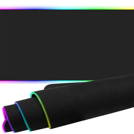 RGB Gaming Mouse Pad with 15W Fast Wireless Charging, AURTEC Extra Large Waterproof and Non-Slip Rubber Base Mouse and Keyboard Mat with 10 Lighting Modes, for Gaming, Working, PC, Mac.