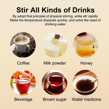 380ML Smart Magnetic Stirring Cup w/LCD & Temperature Detection Self-stirring Coffee Mug Magnetic Stirring Cup Rechargeable Automatic Mixing Cup for Coffee Tea Hot Chocolate - White
