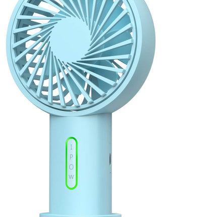 Ipow Mini Handheld Fan Personal Portable Fan 3 Speed Adjustable Angle Removable Base Lanyard Usb Recharging Battery Operated