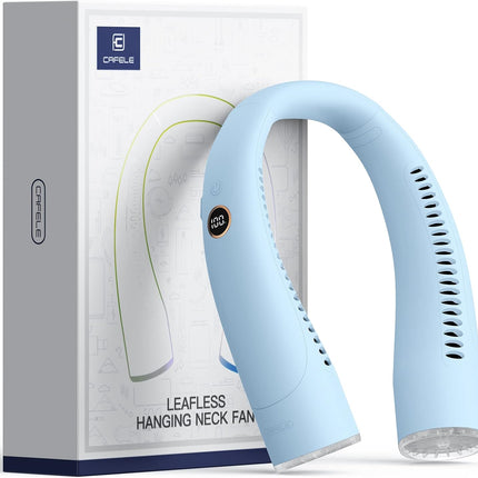 Cafele Personal Neck Fan Fit For Large Neck] Adjustable Bladeless Neck Fan, 17 Hours Max Operated Cooling Neck Fan, Usb Recharge