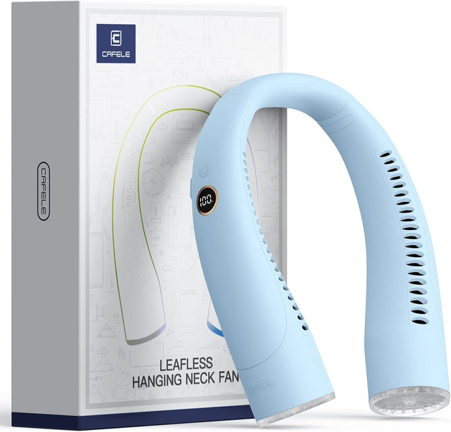 Cafele Personal Neck Fan Fit For Large Neck] Adjustable Bladeless Neck Fan, 17 Hours Max Operated Cooling Neck Fan, Usb Recharge