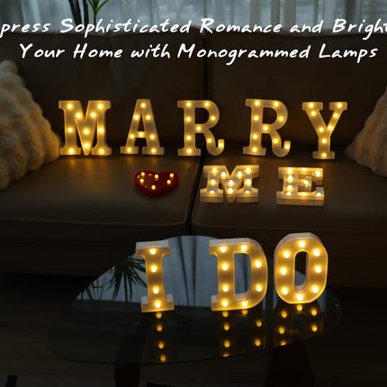 Light Up Letters, Led Letters Lights 26 Alphabet, Decorative Lighted Letters, Battery Powered Led Marquee Light Up Letters for Party, Bar, Night Light, Home Decor(Letter I)