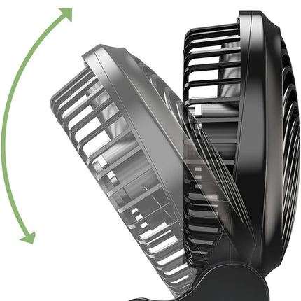 Holmes 4 Personal Fan, Rechargeable Battery, 3 Speed Settings, Lightweight, Compact And Portable, Adjutstable Head, Home
