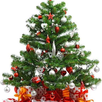 6 Inches Glittered Mini Star Christmas Tree Topper Star Treetop for Holiday Small Christmas Tree Ornaments, Gold and Red (2 Pack)