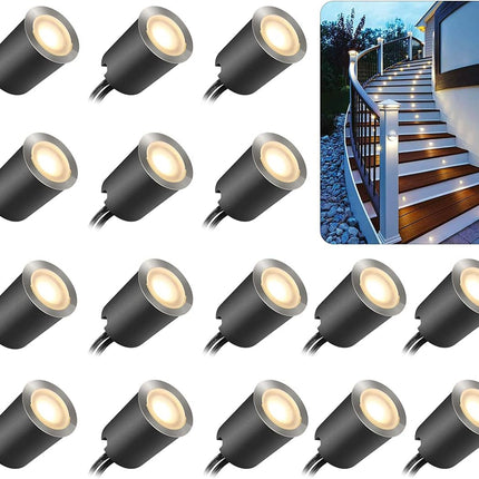 Smy Lighting Recessed Led Deck Light Kits With Protecting Shell Φ32Mm, In Ground Outdoor Led Landscape Lighting Ip67 Waterproof