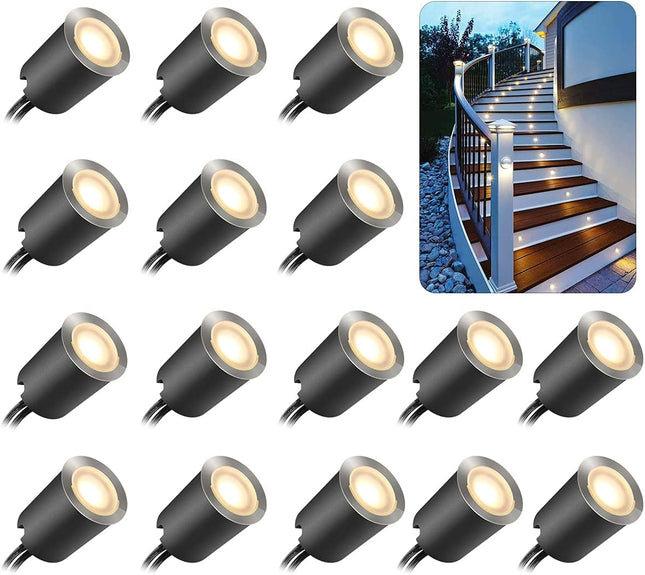 Smy Lighting Recessed Led Deck Light Kits With Protecting Shell Φ32Mm, In Ground Outdoor Led Landscape Lighting Ip67 Waterproof