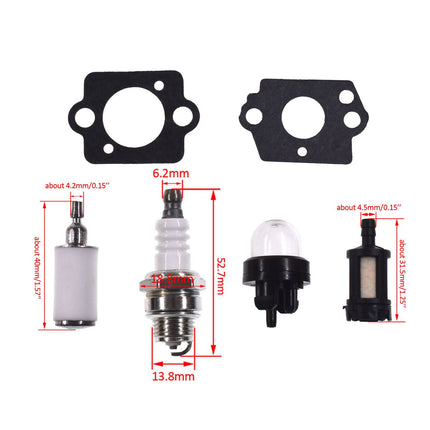 jtfrkope BR 600 Carburetor Fuel Carb Repower Kit for Sthil BR500 BR550 BR600 Backpack Blower Leaf Blower Parts Replaces Zama C1Q-S183