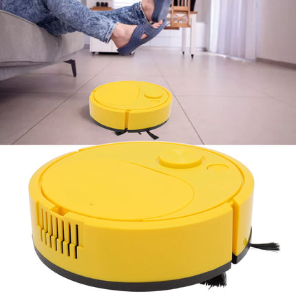 Pwshymi Robot Vacuum Cleaner Multifunctional Usb Charging Mini Smart Sweeping Robot For Wooden Flooring Tile Carpetyellow Roboticvacuumcleaner Tangle Low Noise Automatic