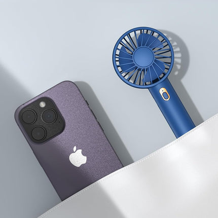 Mini Portable Fan, 2Pack] Usb Rechargeable Handheld Fan 3 Speed Personal Small Desk Fan With Base Lightweight Makeup Travel Beach