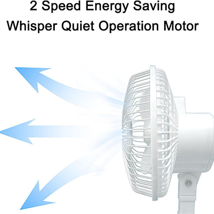 Optimus F0600 6 Electric Fan, White