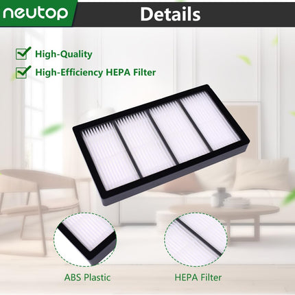 Neutop Filters Compatible With Irobot Roomba S Series S9 9150 S9+ Plus 9550 Robot Vacuums, 8Pack.