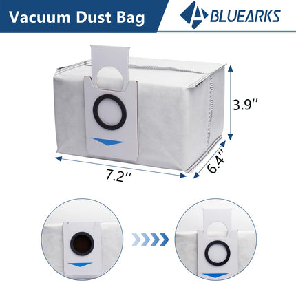 19Pcs Parts For Ecovacs Deebot T20 Omnimaxpro,Ecovacs T20 Max Vacuum Cleaner Accessories Kit,1 Main Brush 4 Mop Pads 8 Side Brush 2 Hepa Filters 6 Vacuum Bags