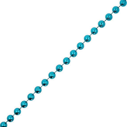 Mandala Crafts Faux Teal Pearl Beads Garland - 8mm 20 Yds Teal Pearl Strands Spool Pearl String Bead Roll for Wedding Party Christmas Tree Decoration