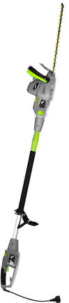 Earthwise CVP41810 7 10" Handheld Saw-4.5 Amp 17" Pole Hedge Trimmer 4-in-1 Multi Tool, Chainsaw, Grey