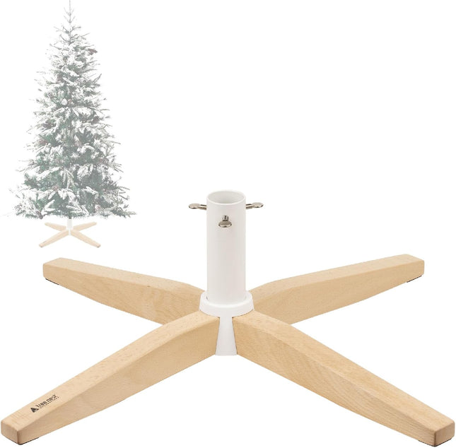 Tree Nest Christmas Tree Stand for Artificial Tree Christmas Base Holder for 6ft 6.5ft 7ft 7.5ft 8ft Fake Tree Stable for Xmas Tree no Christmas Tree Collar or Tree Skirt Needed (Gentle, Black)