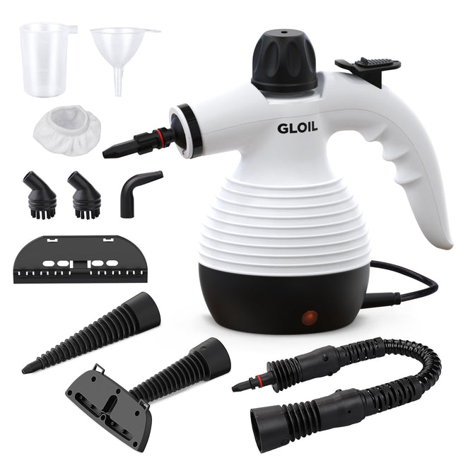 Handheld Steam Cleaner, Steamer For Cleaning, Multipurpose Portable Steam Cleaners For Home Use With Safety Lock And 10 Accessory Kit To Remove Grime, Grease, And More, Save Time And Effort