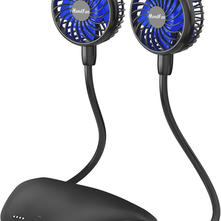 Handfan 10000Mah Neck Fan, 360° Rotation Personal Portable Fans For Your Neck, 48H Lasting Rechargeable Battery Operated Wearable