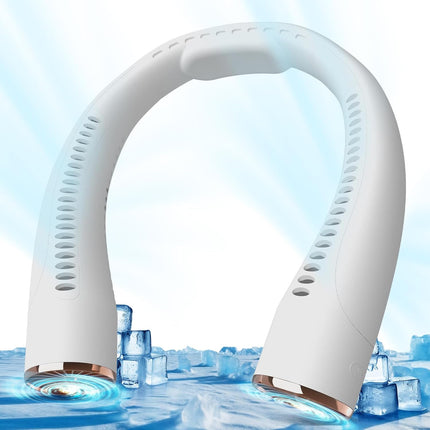 Neck Fan, 9600Mah Usb Rechargeable Cooling Fan, 16H Working Time, 5 Speeds Wearable Personal Neck Fan For Office Sports Outdoor