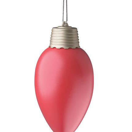 WP980-3 Battery Powered Hanging Decorative Outdoor Pulsing 8 inch C9 Bulb Style Light with Sensor Turns-On at Dark, Pack of 3, Red
