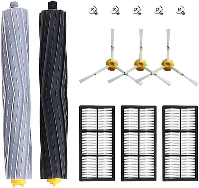 Mzy Llc 13 Pack Parts For Irobot Roomba 800 900 Series 805 860 870 871 880 890 960 980 985 Vacuum Accessories, Replenishement Kit With 1 Debris Extractor 3 Filters 3 Side Brushes & Screws
