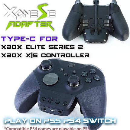Brook Xone SE Adapter - Type C Version, for XB Elite Series 2 and XB X/S Controllers on XB X/S, Switch, PS4 Gaming Consoles and PC(XID), Supports Motion Control, Turbo, Remap, Audio Function