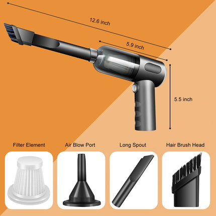Wireless Handheld Car Vacuum Cleaner High Power Rechargeable Household Mini Vacuum Cleaner, Vacuum For Desk, Home And Office Dust Cleaning, Protable Vacuum Cleaner For Car