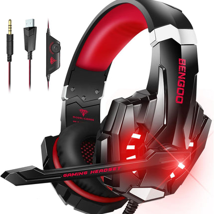 BENGOO Gaming Headset (Red)