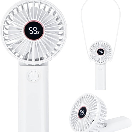 Mini Usb Personal Portable Handheld Fan With Rechargeable Foldable Fan For Travel. It Used As A Desk Fan And Neck Fan. Small