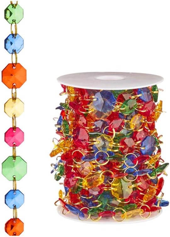 RAZ Imports We Three Kings 10 Yards Jewel Tone Round Crystal Garland