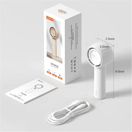 Jisulife Handheld Fan, Innovative Hidden Fan Blades Design, 4500Mah Mini Portable Fan With 18H Max Cooling Time, Usb Rechargeable