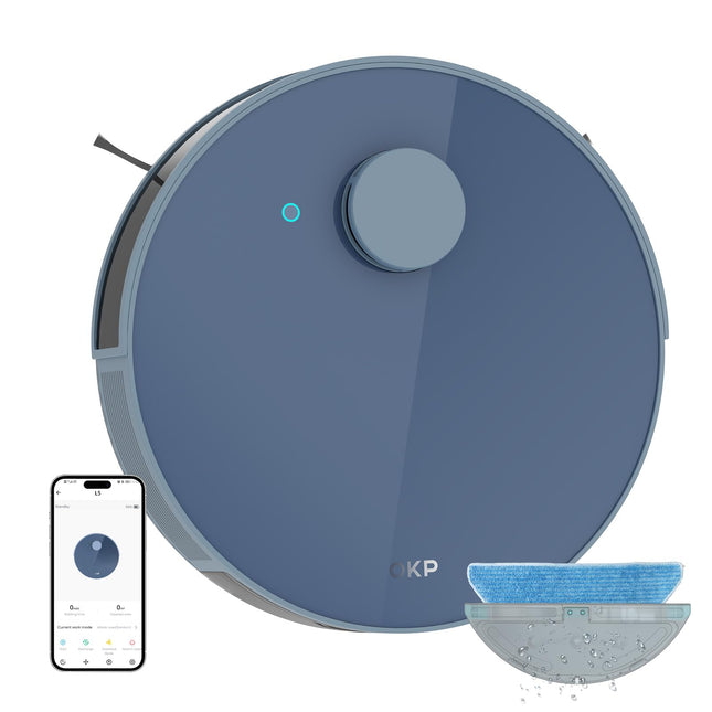 Robot Vacuum And Mop Combo, Lidar Navigation, 4000Pa Suction, Nogo Zone, 200Mins Runtime, Smart Mapping Robotic Vacuum, Wifiappalexa Control, Ideal For Pet Hair, Hard Floor And Carpet