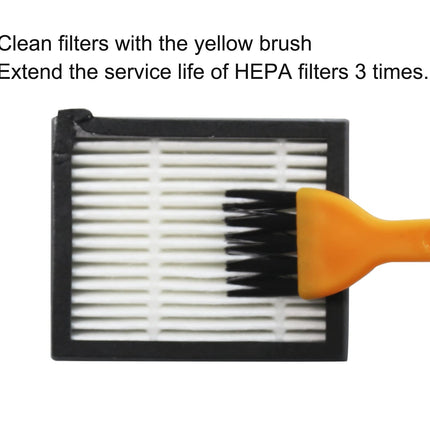 Parts And Accessories Compatible For Irobot Roomba I3, I4, E5, E6, E7, I, E & J Series Vacuum Cleaners 1 Set Of 4 Hepa Filters & 4 Side Brushes