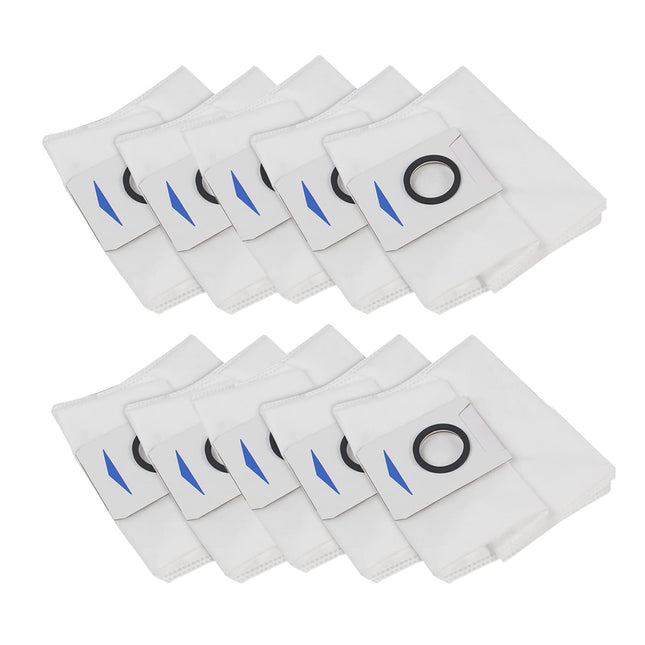 Uniqus 10 Pack Vacuum Cleaner Filter Bags Compatible With Ecovacs Deebot X1 Omni Turbo T10 T20 Robot Vacuum Cleaner…