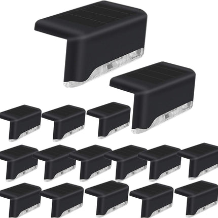 16 Pack Solar Deck Lights For Outdoor, Waterproof Solar Led Lights For Deck, Step, Railing, Wall, Patio, Garden, Stair, Yard
