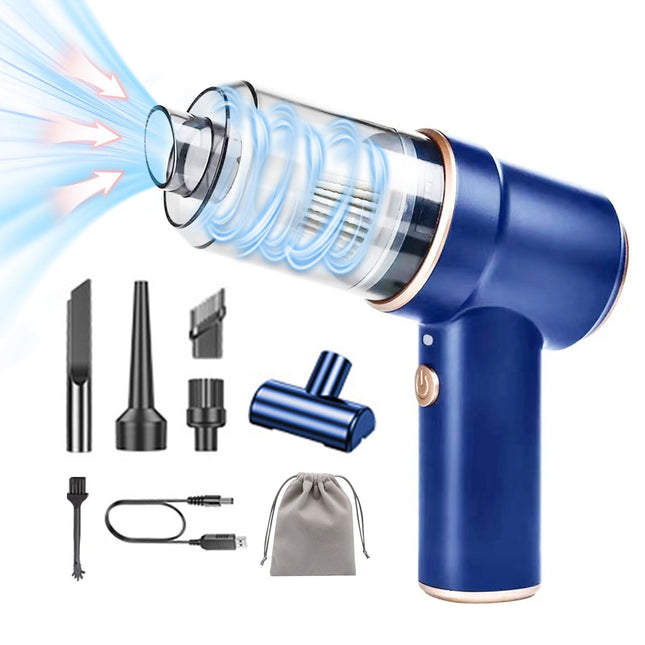Cordless Handheld Vacuum Cleaner, 120W 9000Pa 2In1 Rechargeable Car Vacuum With Led Light Portable Vacuum Cleaner For Carhomeofficepet Hair