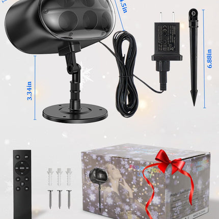 Christmas Projector Lights Outdoor - Bigger LED Waterproof & Adjustable Christmas Snowflake Projector Lights Indoor for Xmas Christmas Party