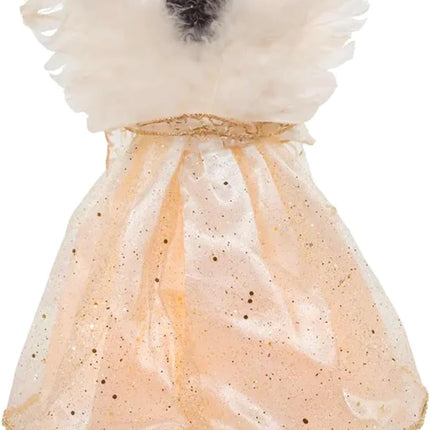 The Bridge Collection 12" African-American Angel Tree Topper - Angel Tree Topper - Lighted Tree Topper - Christmas Angel Decor