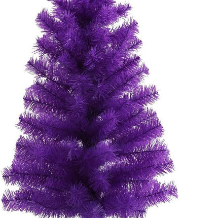 Artificial Christmas Tree with Stable Tripod Large Christmas Party Home Decoration Tree (Purple,3 Feet)