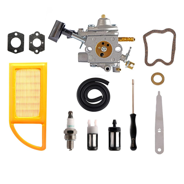 Mikatesi BR600 Carburetor Kit for Stihl BR500 BR550 BR700 BR 500 550 600 Backpack Leaf Blower Replaces Zama C1Q-S183 4282-120-0606 Parts - with Air Filter 4180 007 1005 Valve Clearance Setting Kit