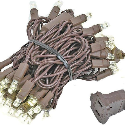 ‎Novelty Lights 11FT 50 LED String Lights, Permanent Led Light String Christmas Lights Outdoor Commercial Grade LED Bulbs With 40,000 Hours Rating, String Lights For Outside (Warm White)